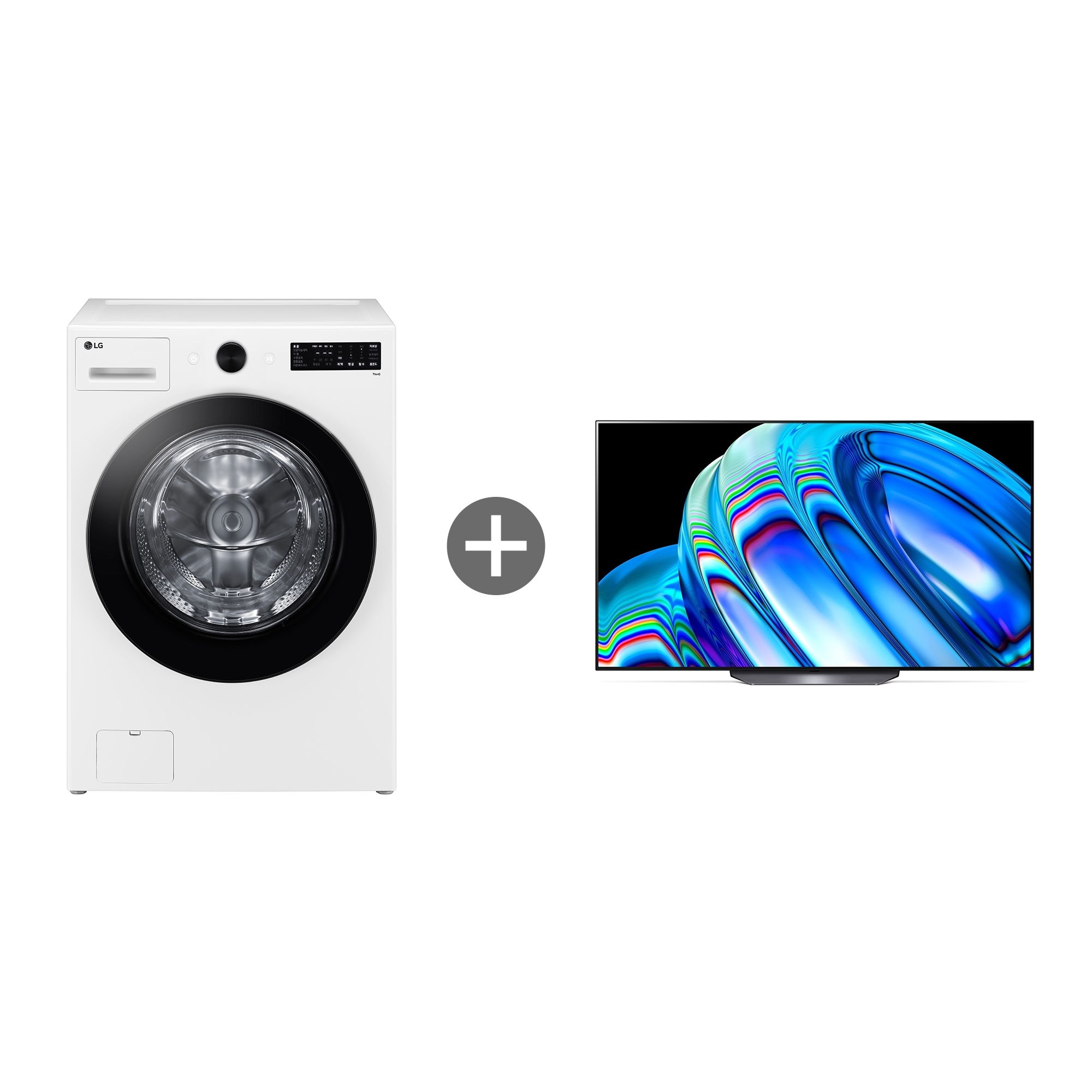 세탁기 LG 트롬 오브제컬렉션 + LG 올레드 TV (스탠드형) (FG21WN-L62E.AKOR) 줌이미지 0