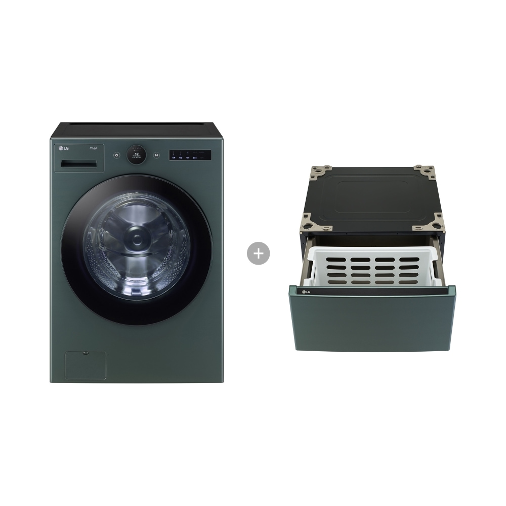 세탁기 LG 트롬 오브제컬렉션 + 키높이 수납함 (FX23GNGF.AKOR) 메인이미지 0