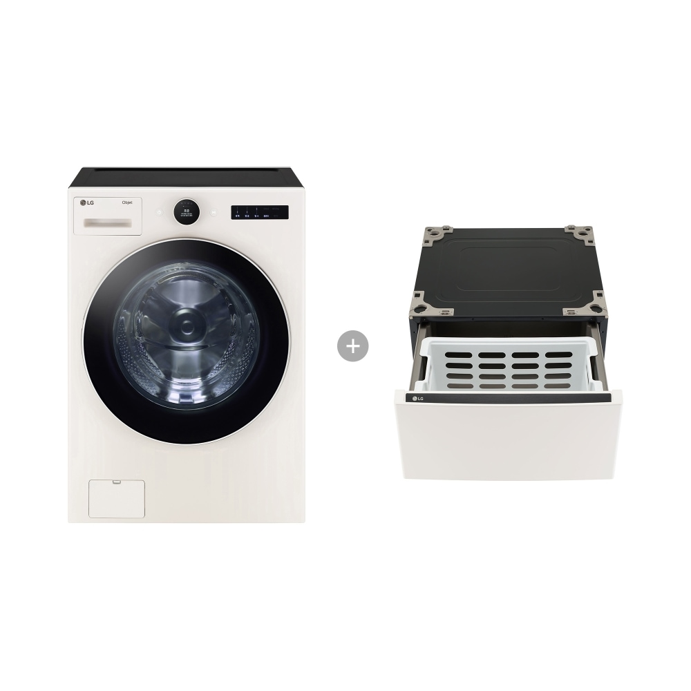 세탁기 LG 트롬 오브제컬렉션 + 키높이 수납함 (FX23ENEF.AKOR) 메인이미지 0