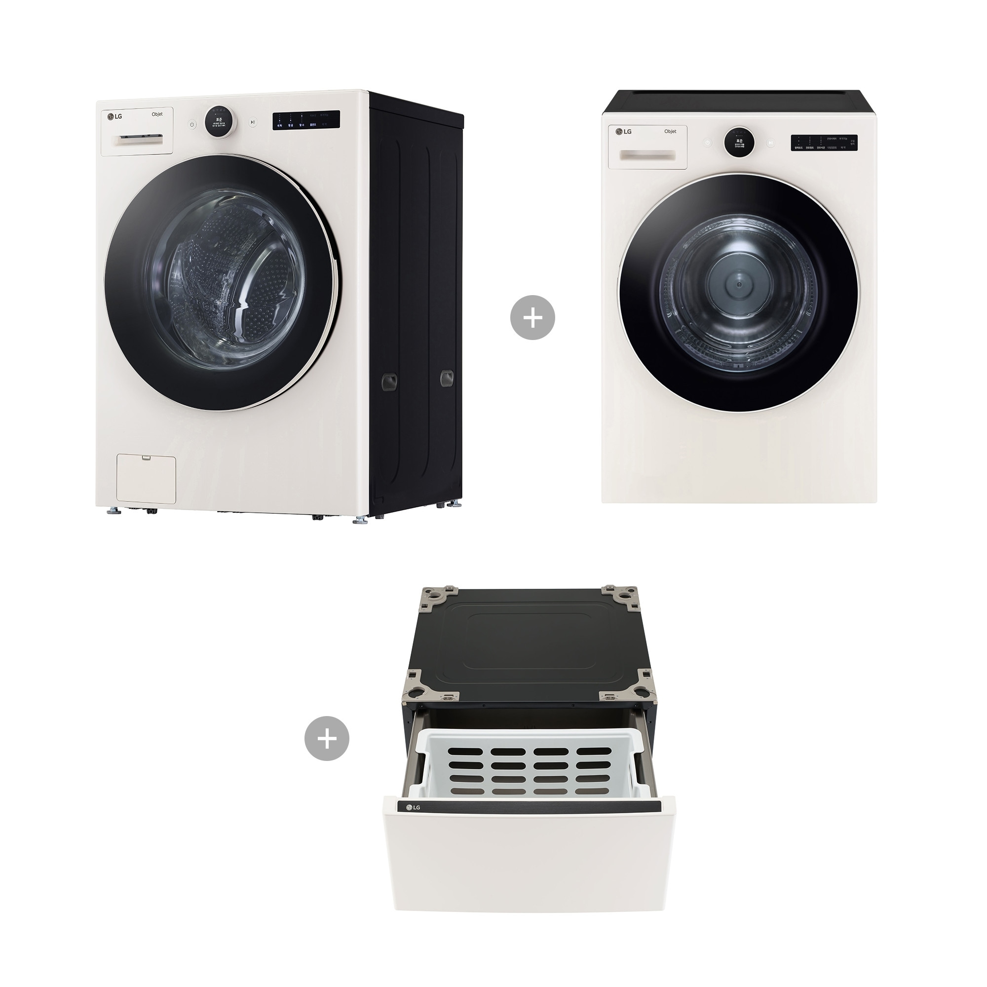 세탁기 LG 트롬 오브제컬렉션 + 건조기 + 키높이 수납함 (FX23ENEF-EE.AKOR) 줌이미지 1