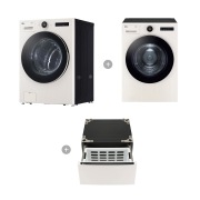 세탁기 LG 트롬 오브제컬렉션 + 건조기 + 키높이 수납함 (FX23ENEF-EE.AKOR) 썸네일이미지 1