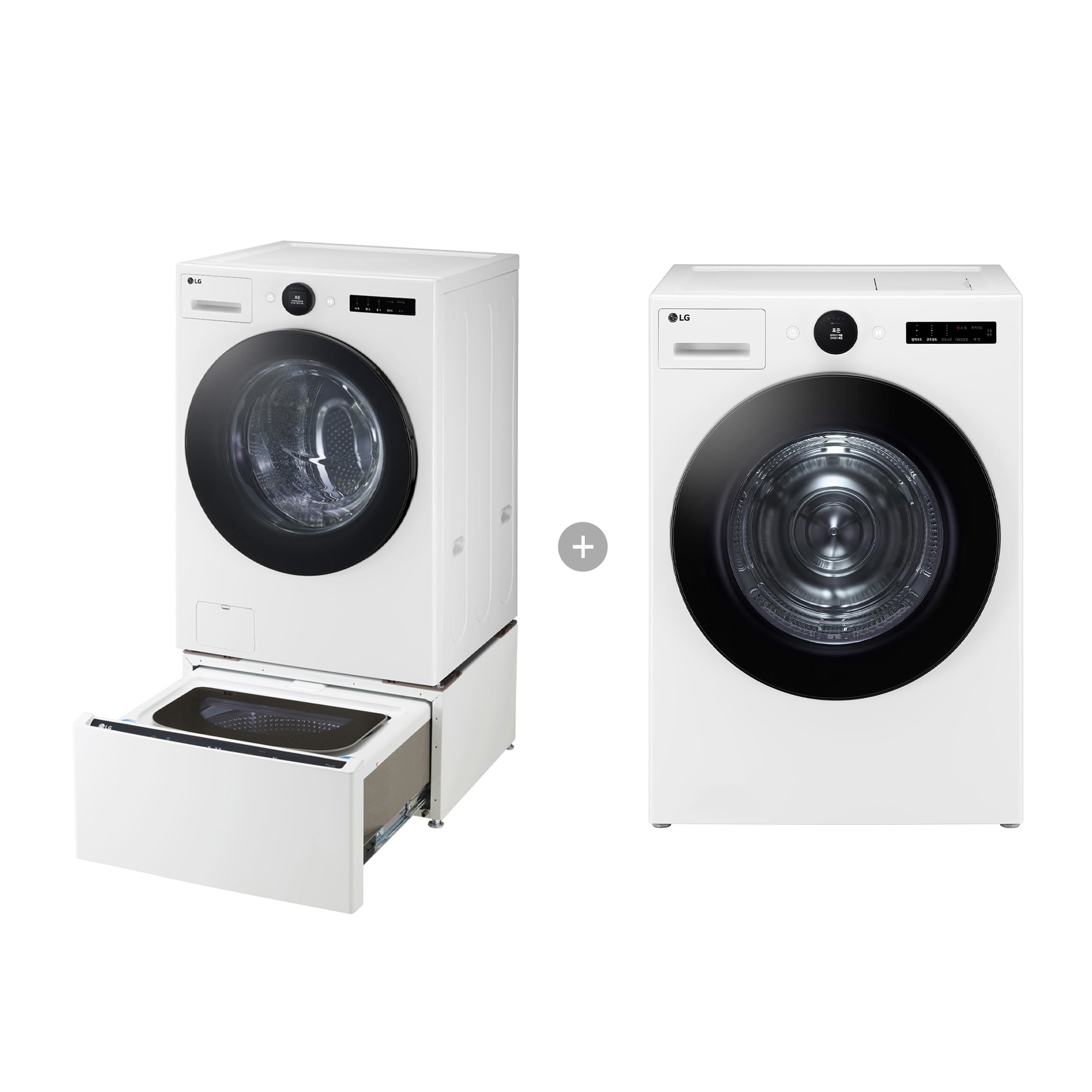 세탁기 LG 트롬 오브제컬렉션 트윈워시 + 건조기 (FX25WSQX-1W.AKOR) 줌이미지 1