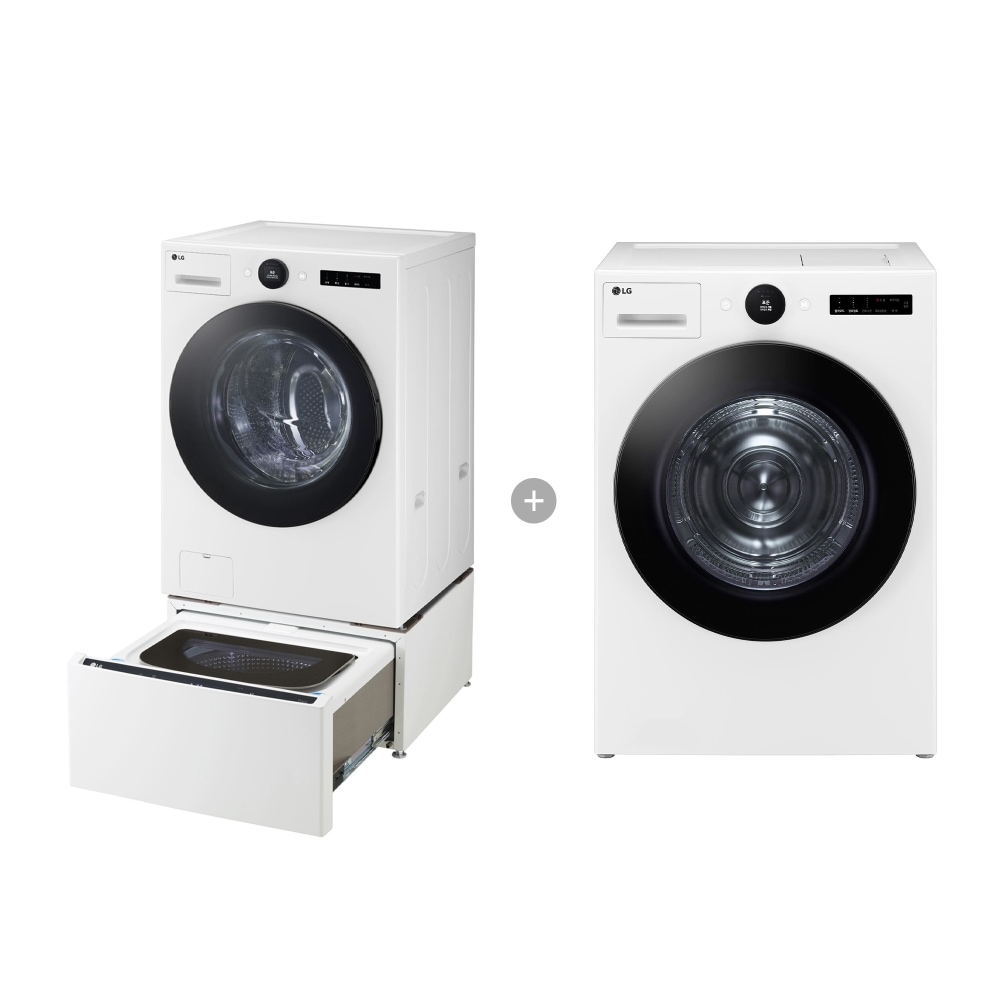 세탁기 LG 트롬 오브제컬렉션 트윈워시 + 건조기 (FX25WSQX-1W.AKOR) 메인이미지 0