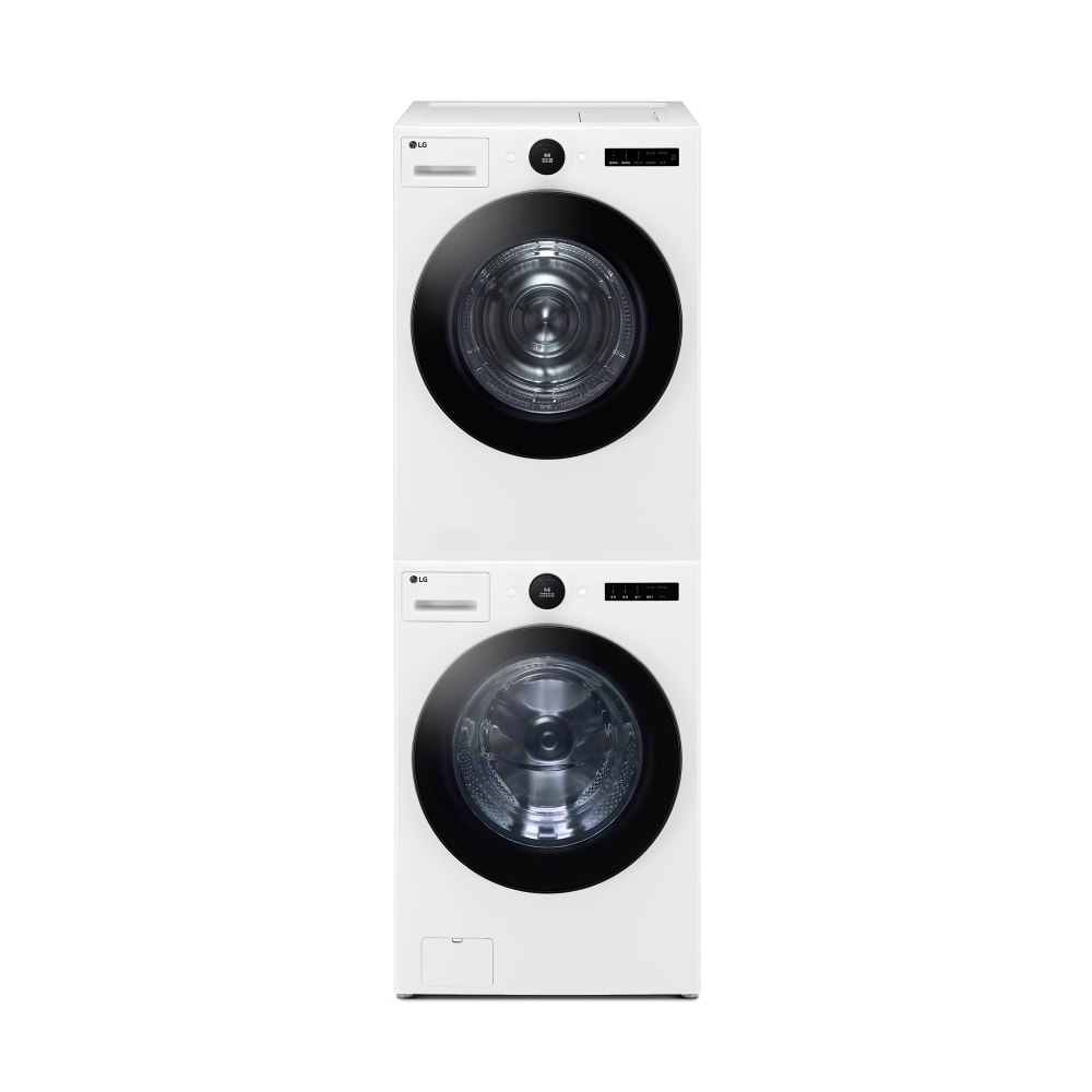 세탁기 LG 트롬 오브제컬렉션 + 건조기 + 스태킹키트 (KX25WSQ-1WS.AKOR) 메인이미지 0