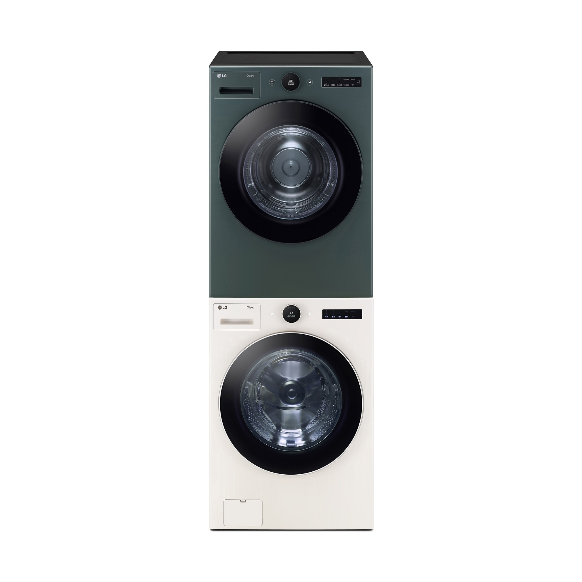 세탁기 LG 트롬 오브제컬렉션 + 건조기 + 스태킹키트 (KX23ENE-GNG.AKOR) 줌이미지 0