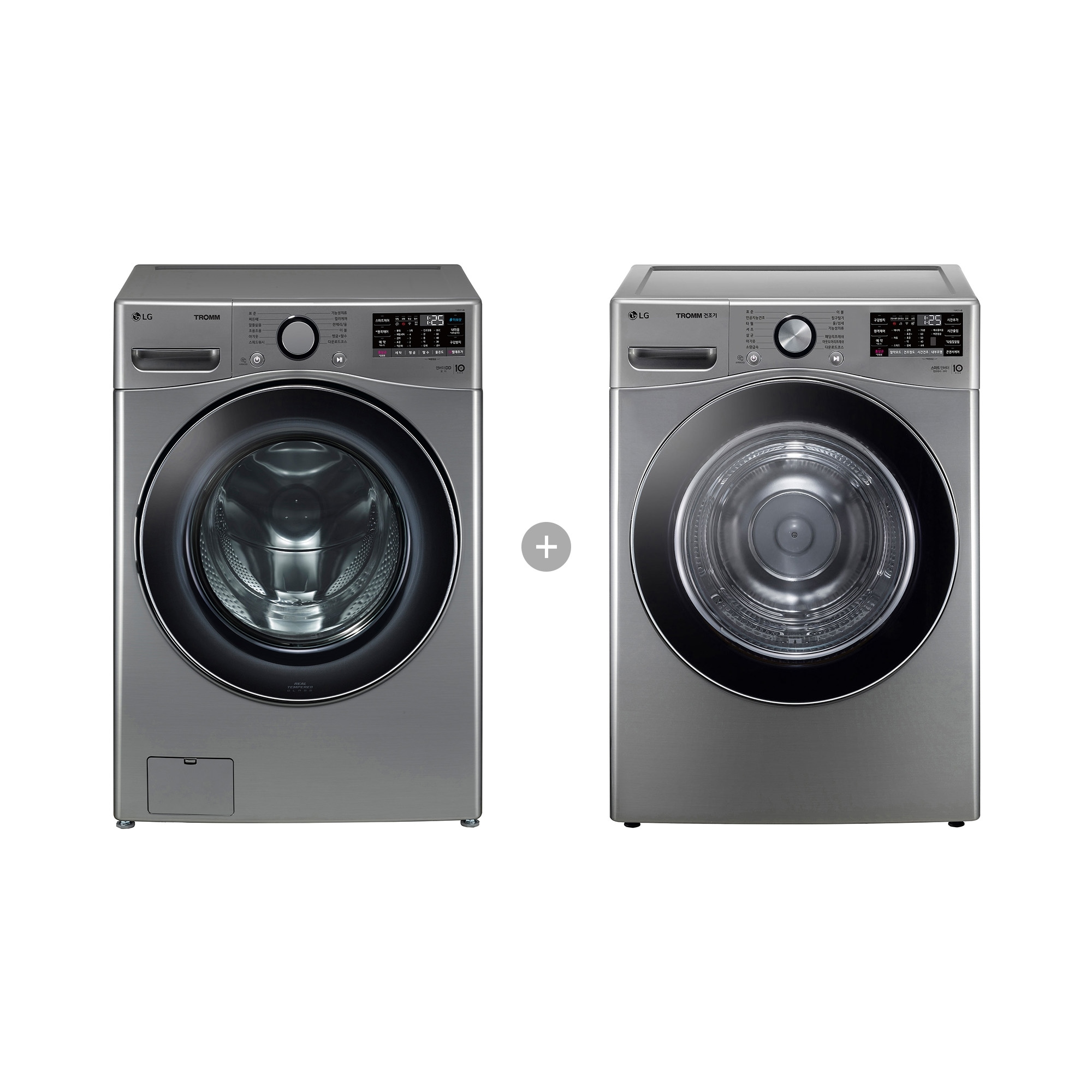 세탁기 LG 트롬 + 건조기 (F19VDSP-8VA.AKOR) 줌이미지 0