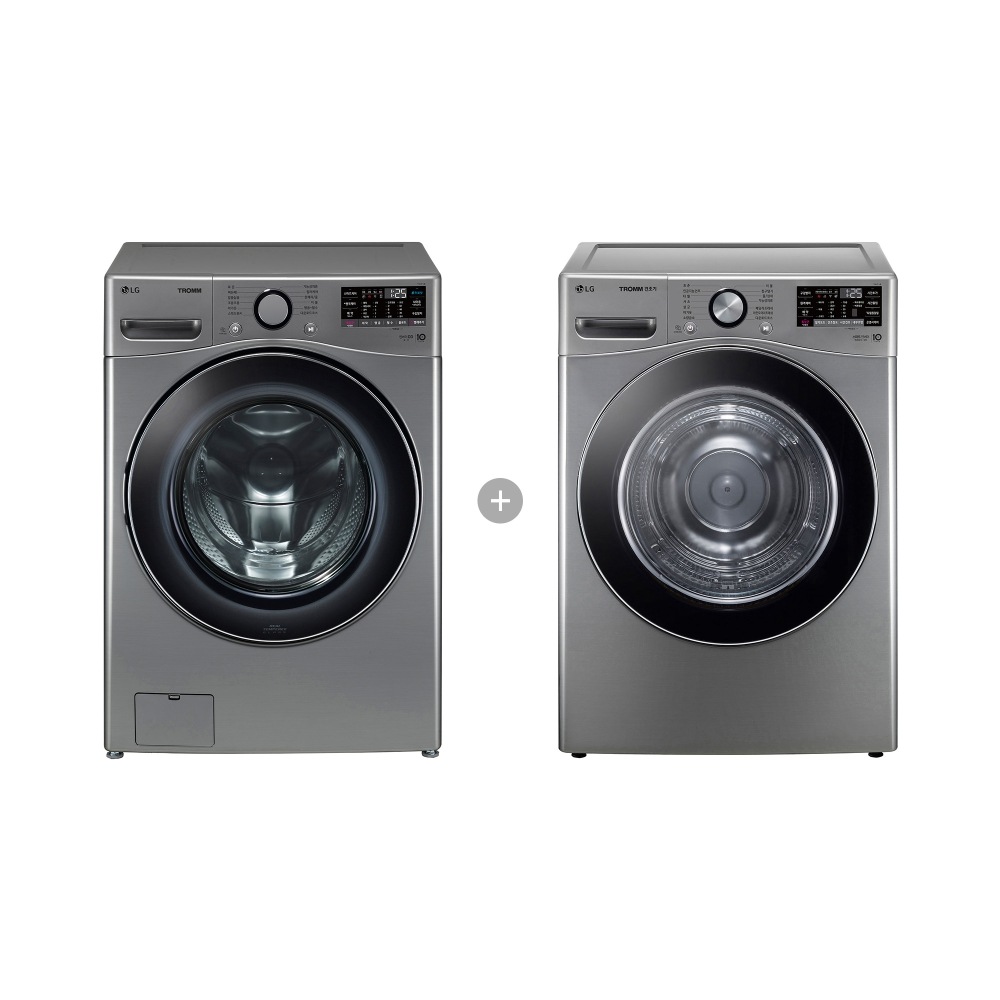 세탁기 LG 트롬 + 건조기 (F19VDSP-8VA.AKOR) 메인이미지 0