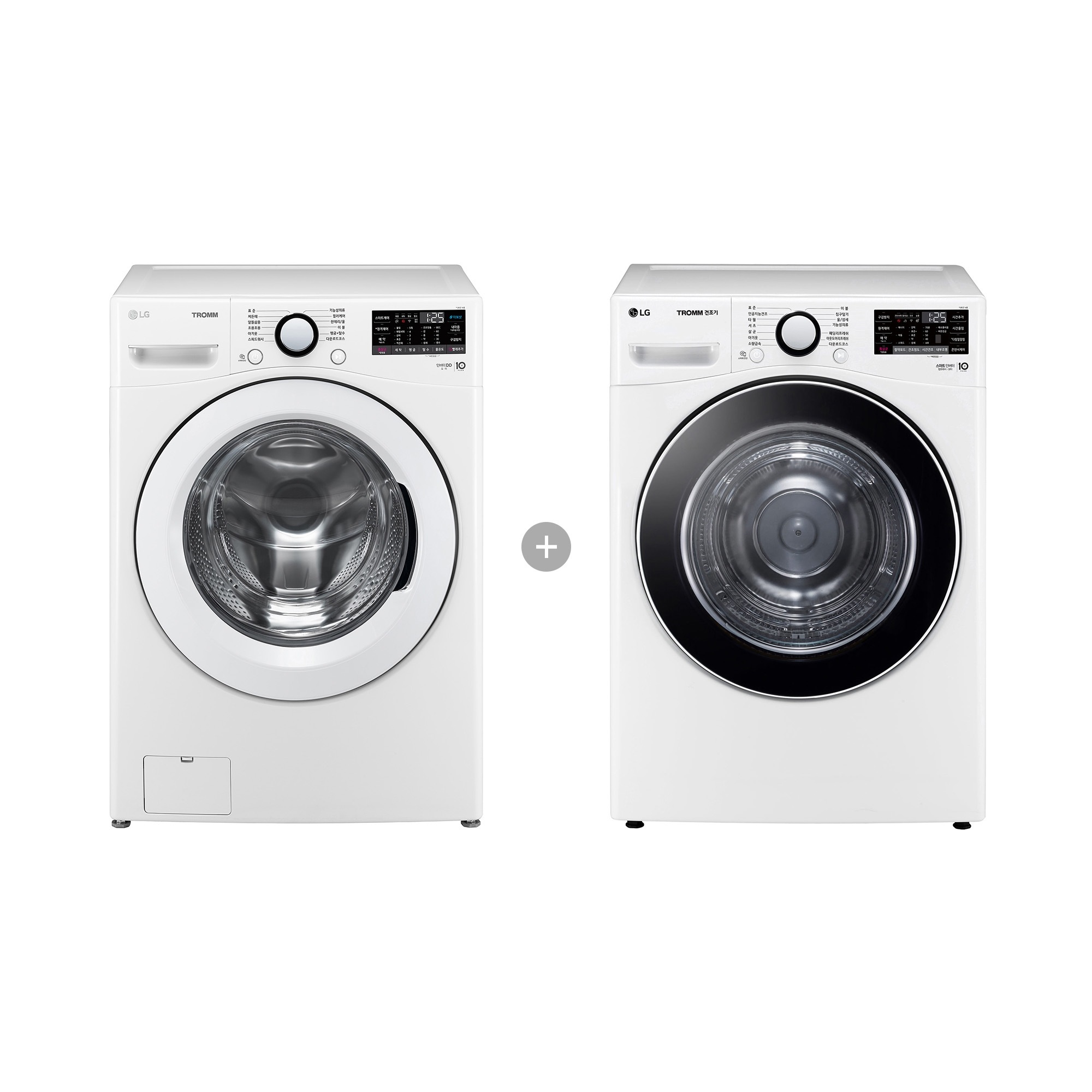 세탁기 LG 트롬 + 건조기 (F19WDWP-8WL.AKOR) 줌이미지 0