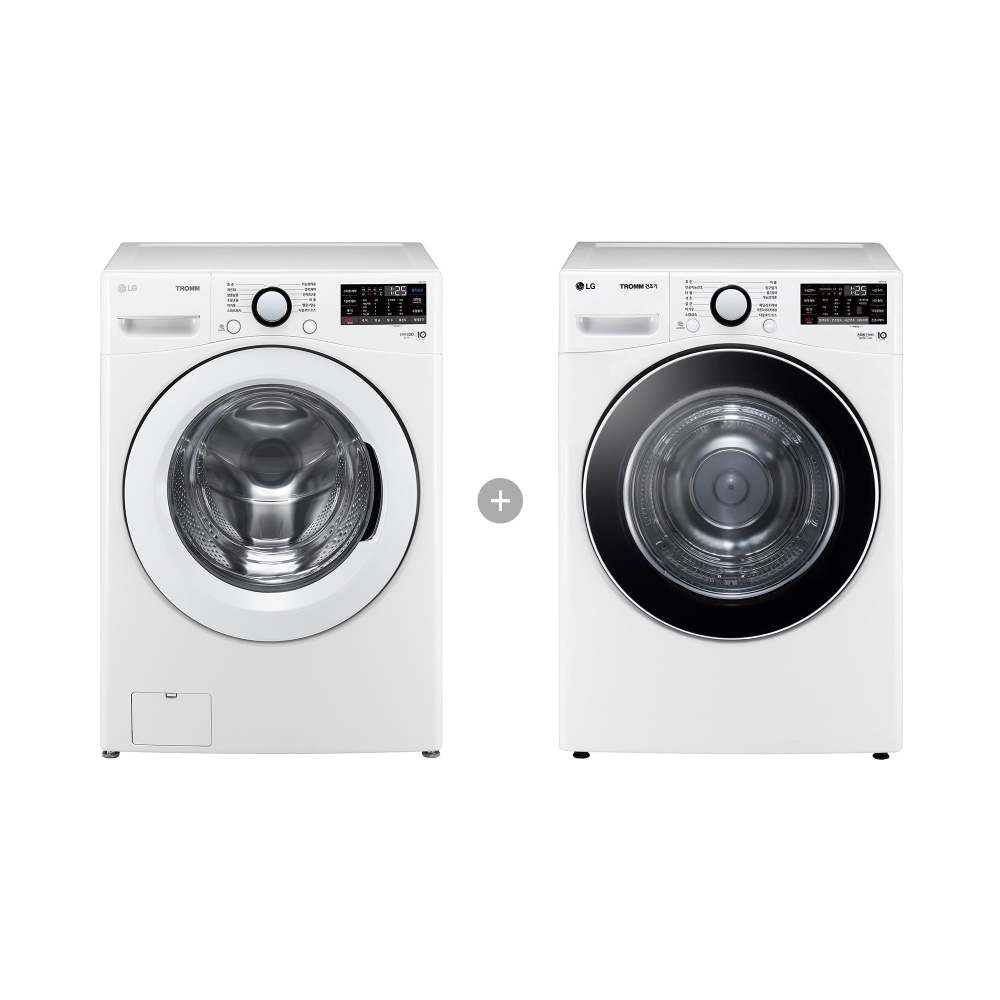 세탁기 LG 트롬 + 건조기 (F19WDWP-8WL.AKOR) 메인이미지 0