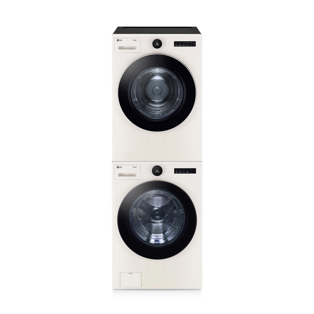 세탁기 LG 트롬 오브제컬렉션 + 건조기 + 스태킹키트 (KX25EA-2ENE.AKOR) 메인이미지 0