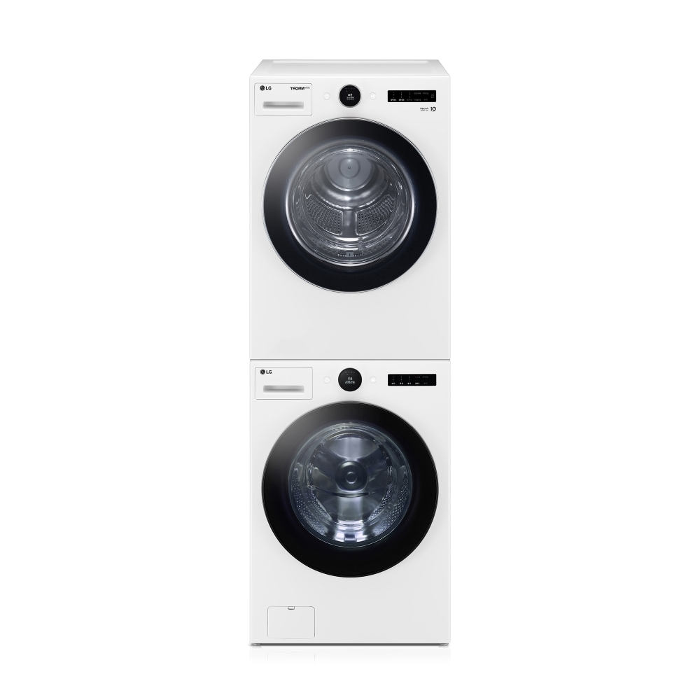 세탁기 LG 트롬 오브제컬렉션 + 건조기 + 스태킹키트 (KX25WQ-2WNA.AKOR) 메인이미지 0