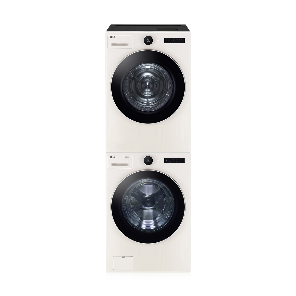 세탁기 LG 트롬 오브제컬렉션 + 건조기 + 스태킹키트 (KX4ENE-1ESE.AKOR) 메인이미지 0