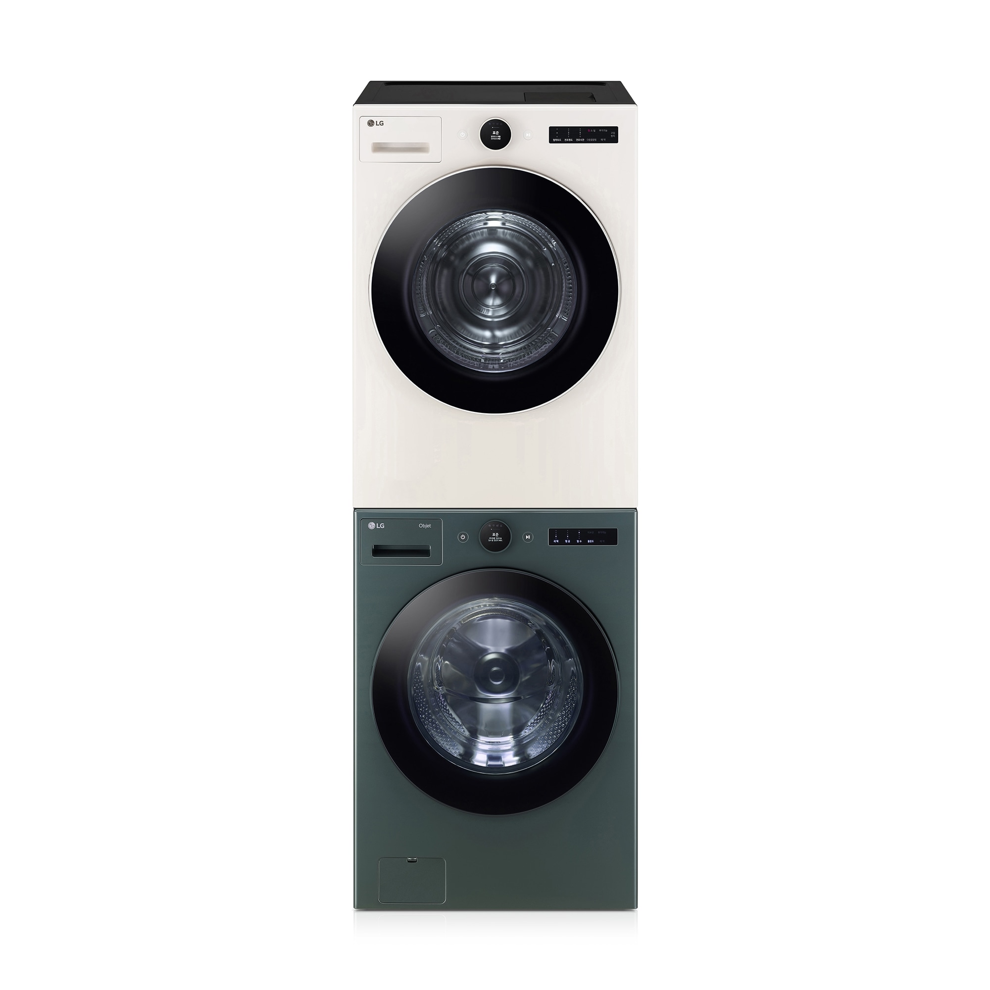 세탁기 LG 트롬 오브제컬렉션 + 건조기 + 스태킹키트 (KX4GNG-1ESE.AKOR) 줌이미지 1