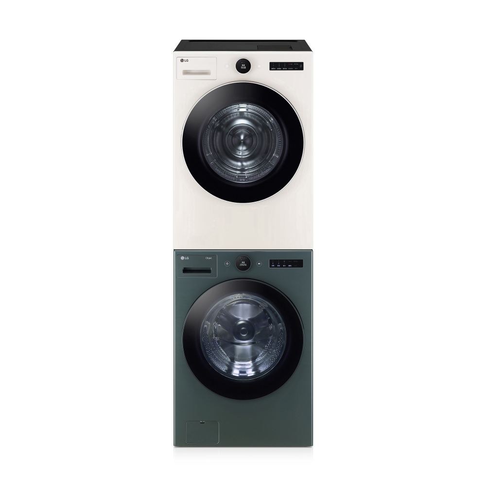 세탁기 LG 트롬 오브제컬렉션 + 건조기 + 스태킹키트 (KX4GNG-1ESE.AKOR) 메인이미지 0