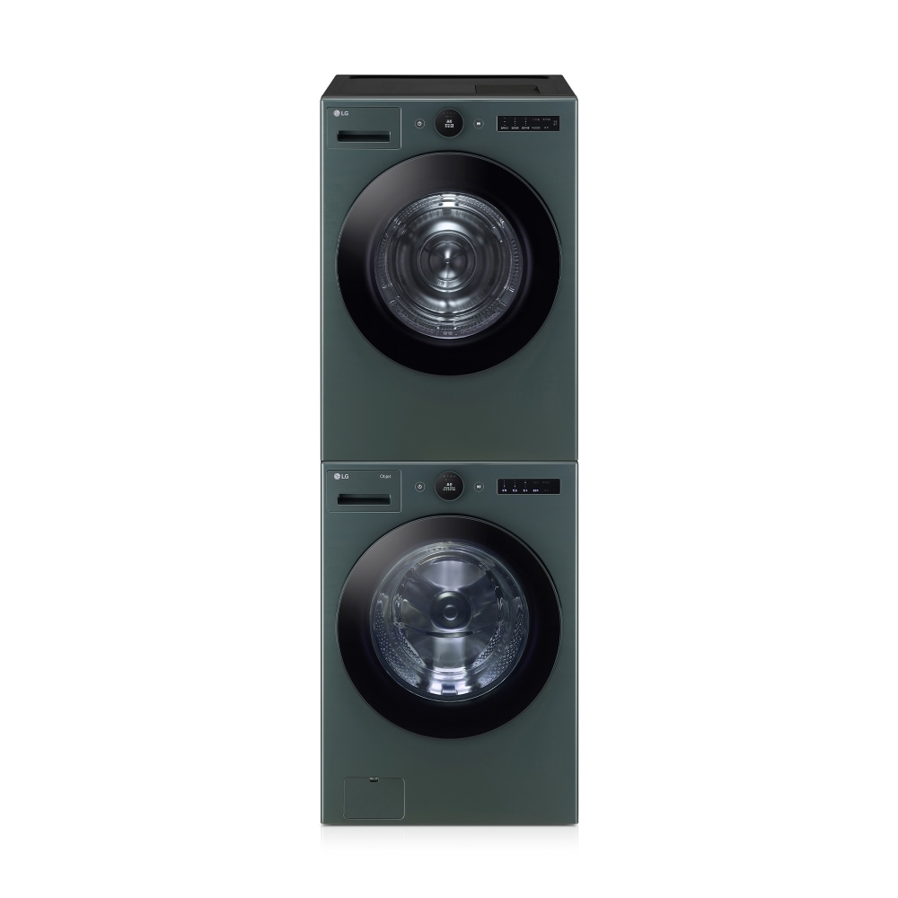 세탁기 LG 트롬 오브제컬렉션 + 건조기 + 스태킹키트 (KX4GNG-1GSG.AKOR) 메인이미지 0