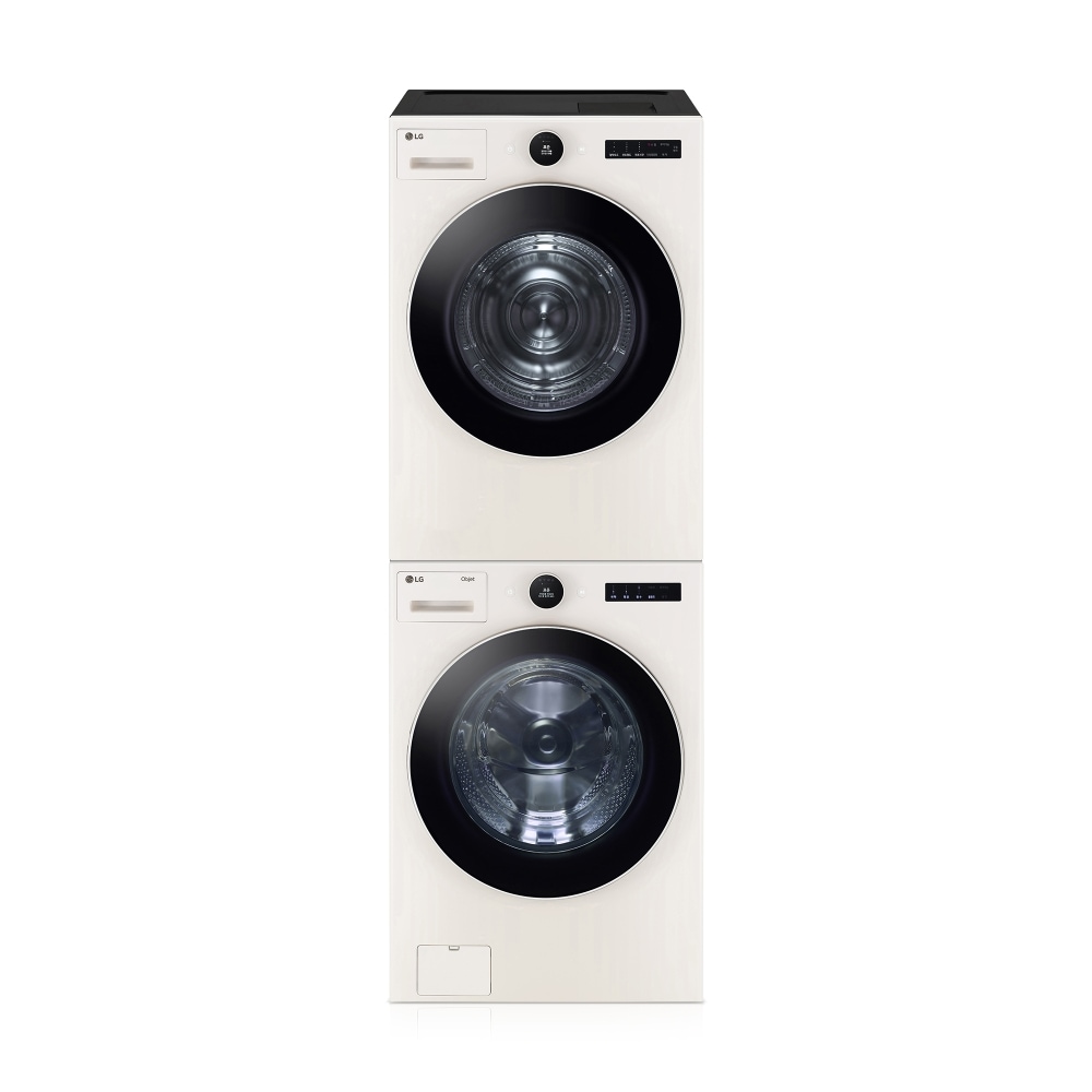 세탁기 LG 트롬 오브제컬렉션 + 건조기 + 스태킹키트 (KX3ENE-1ESE.AKOR) 메인이미지 0