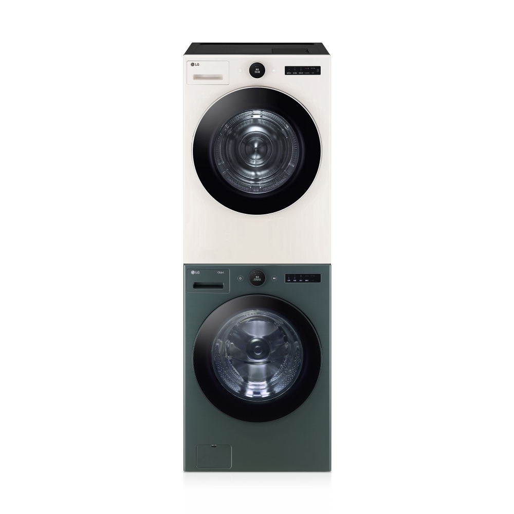 세탁기 LG 트롬 오브제컬렉션 + 건조기 + 스태킹키트 (KX3GNG-1ESE.AKOR) 메인이미지 0