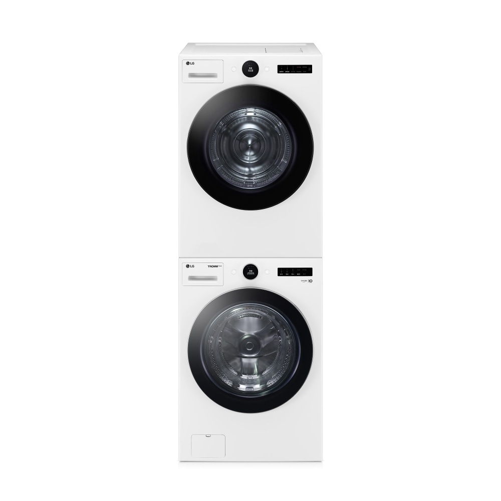 세탁기 LG 트롬 오브제컬렉션 + 건조기 + 스태킹키트 (KX23WNA-1WS.AKOR) 메인이미지 0