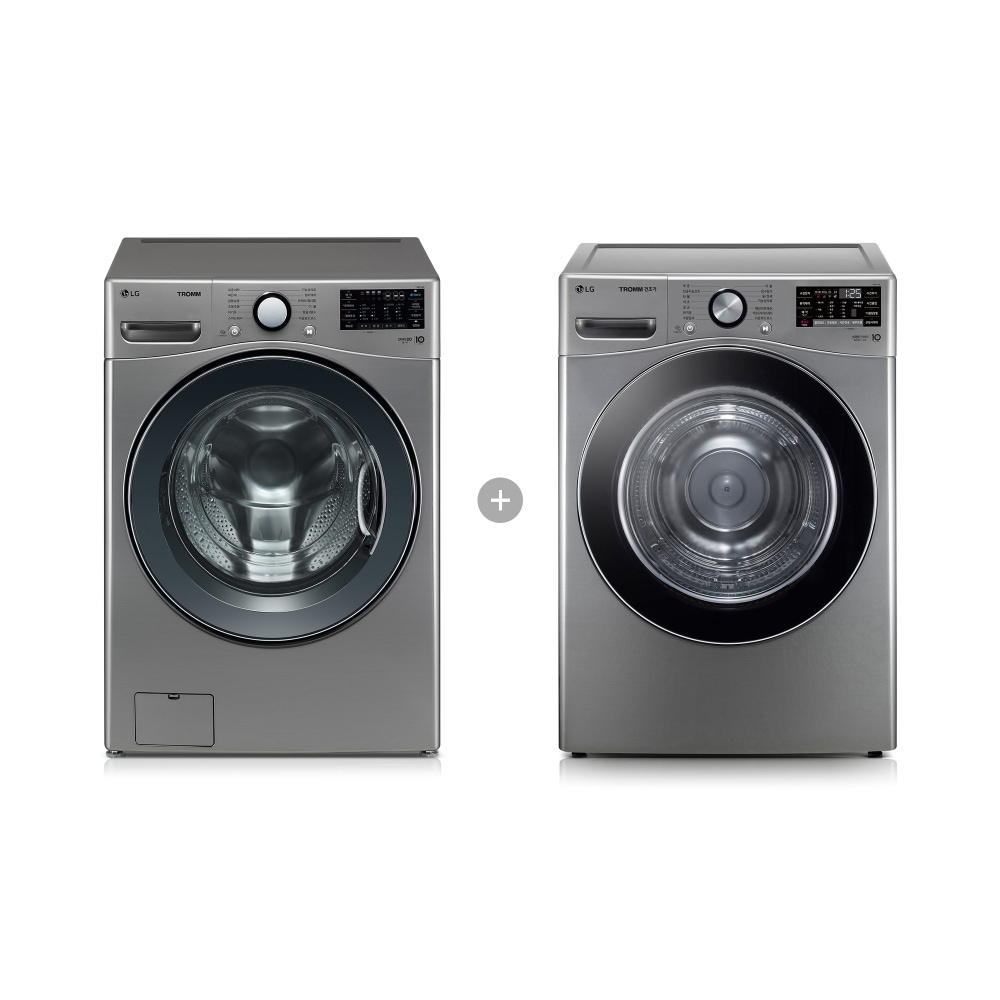 세탁기 LG 트롬 + 건조기 (F19VDU-9VSN.AKOR) 메인이미지 0