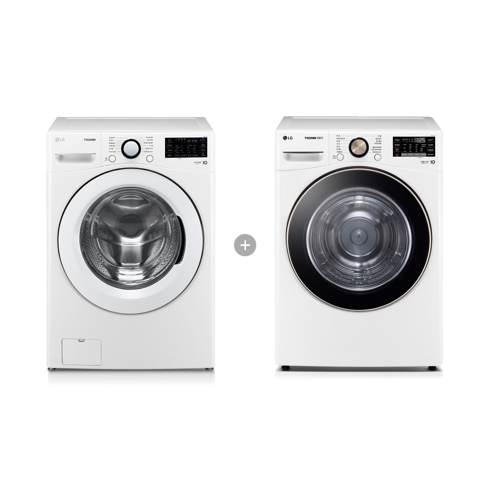 세탁기 LG 트롬 + 건조기 (F19WDBU-9WL.AKOR) 메인이미지 0