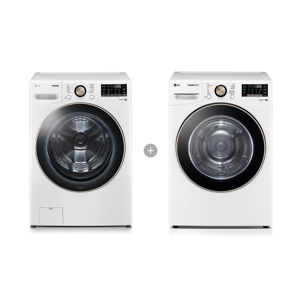 세탁기 LG 트롬 + 건조기 (F24WDLP-8WL.AKOR) 메인이미지 0