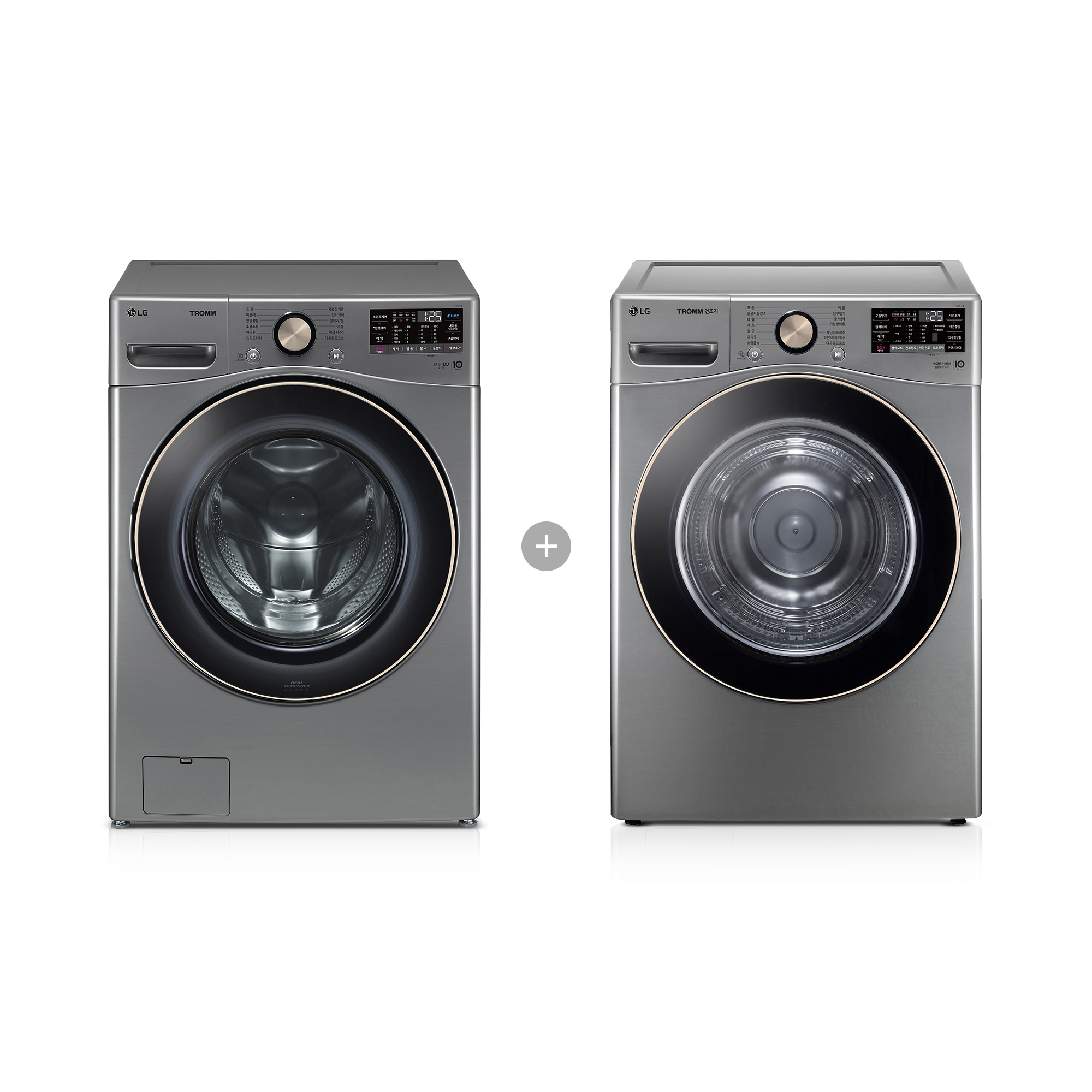 세탁기 LG 트롬 + 건조기 (F21VDLP-8VL.AKOR) 줌이미지 0