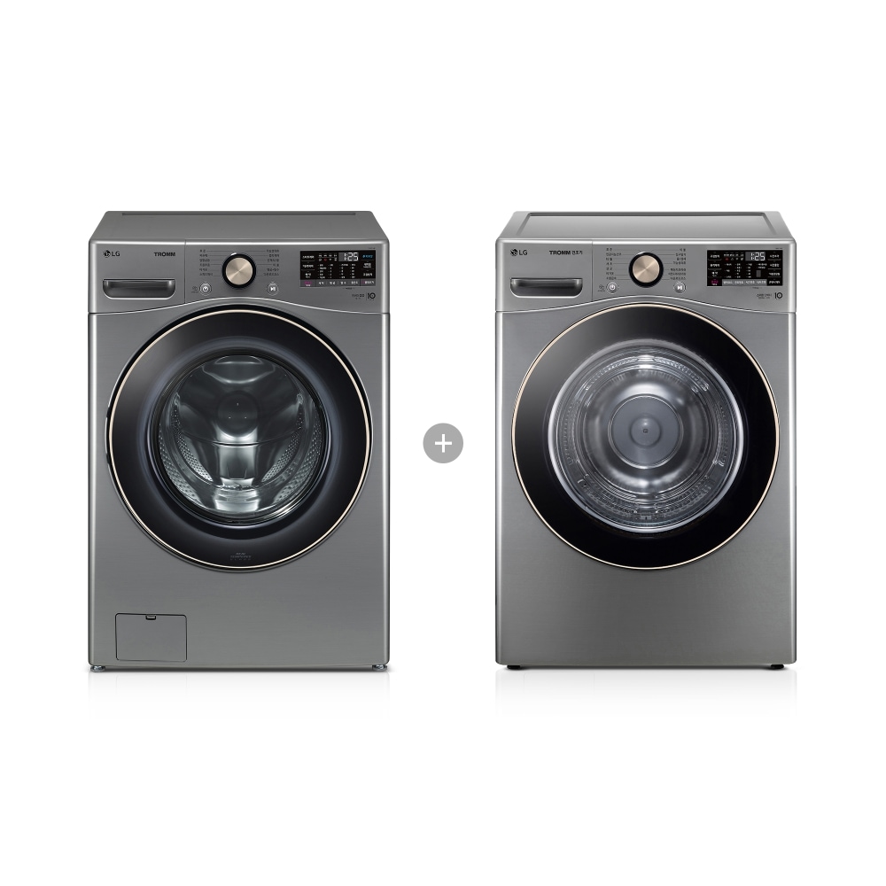 세탁기 LG 트롬 + 건조기 (F21VDLP-8VL.AKOR) 메인이미지 0