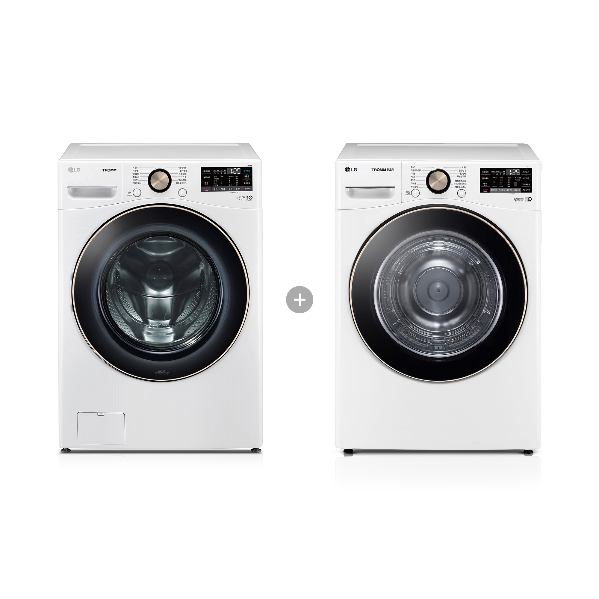 의류건조기 LG 트롬 + 건조기 (F19WDLP-8WL.AKOR) 줌이미지 1