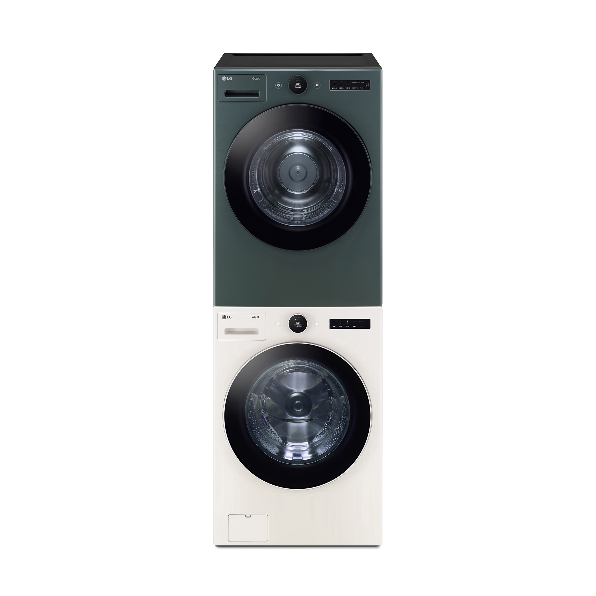 의류건조기 LG 트롬 오브제컬렉션 + 건조기 + 스태킹키트 (FX24ENE-GNG.AKOR) 줌이미지 1