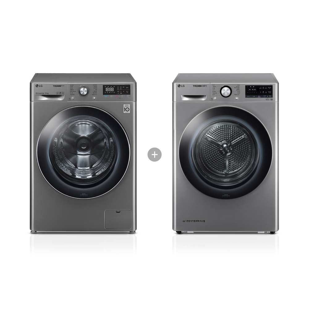 세탁기 LG 트롬 + 건조기 (F12VVA-9VB.AKOR) 메인이미지 0