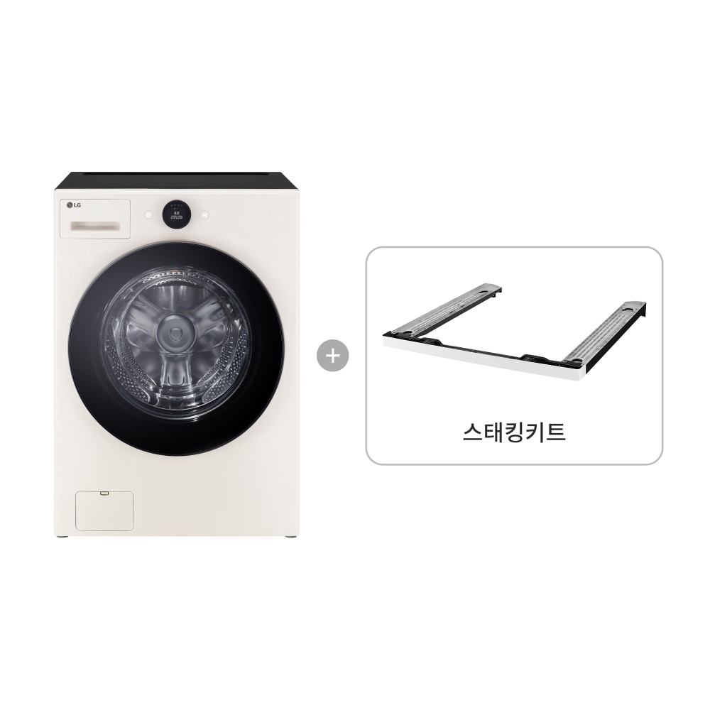 세탁기 LG 트롬 오브제컬렉션 + 스태킹키트 (FX21EAC-EK.AKOR) 메인이미지 0