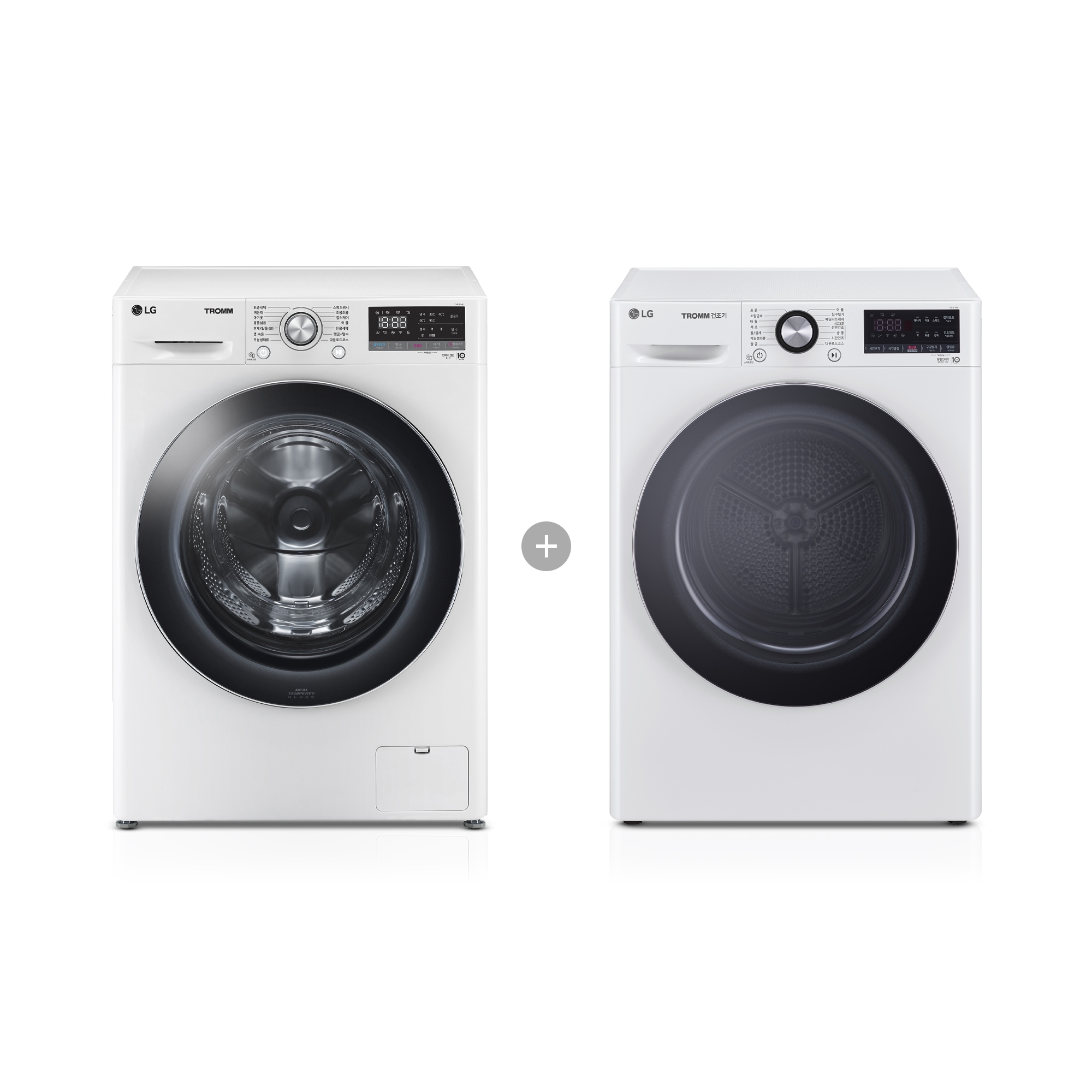 의류건조기 LG 트롬 + 건조기 (F12WVA-10WB.AKOR) 줌이미지 1