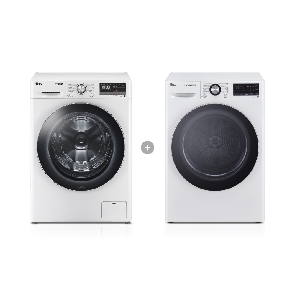 의류건조기 LG 트롬 + 건조기 (F12WVA-10WB.AKOR) 메인이미지 0