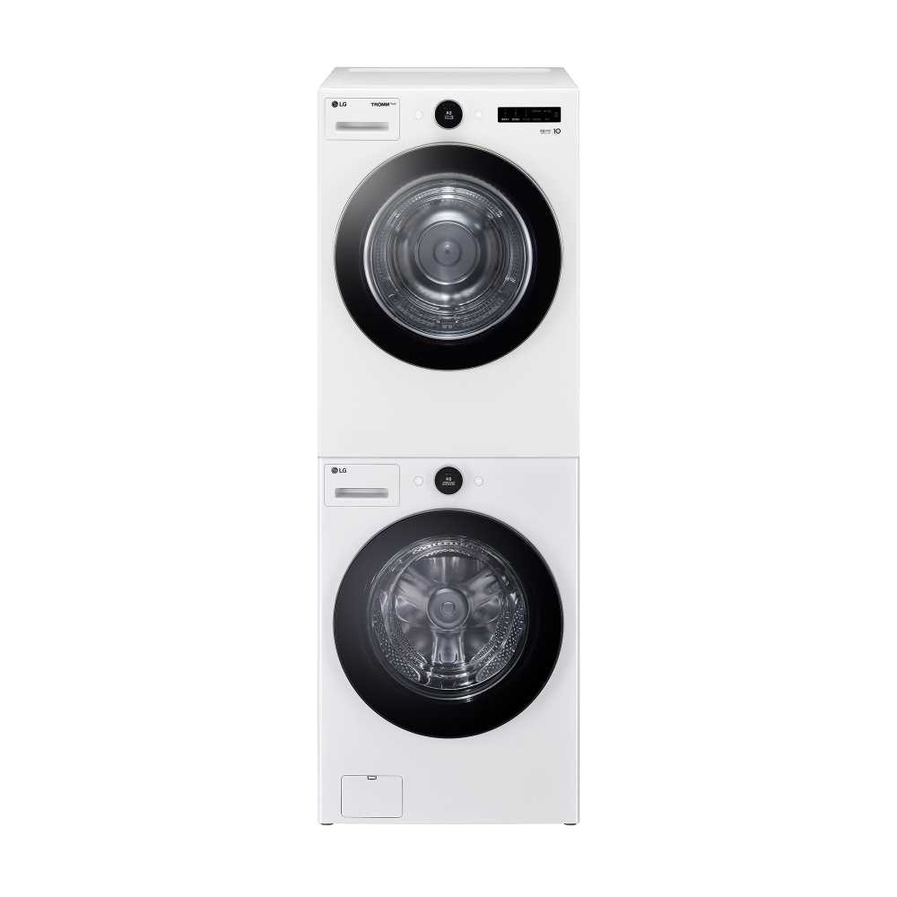 세탁기 LG 트롬 오브제컬렉션 + 건조기 + 스태킹키트 (KX21WN-20WN.AKOR) 메인이미지 0