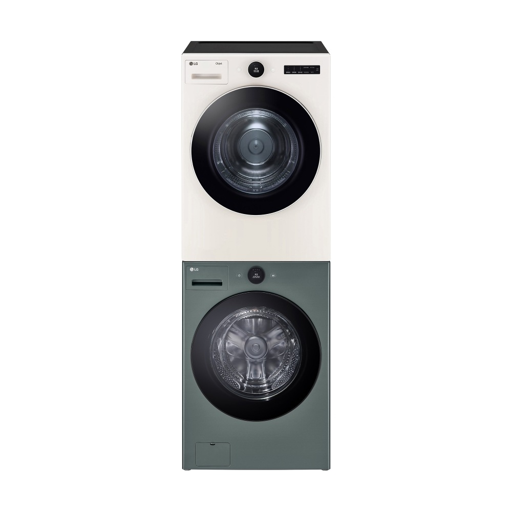 세탁기 LG 트롬 오브제컬렉션 + 건조기 + 스태킹키트 (KX21GN-20EN.AKOR) 메인이미지 0