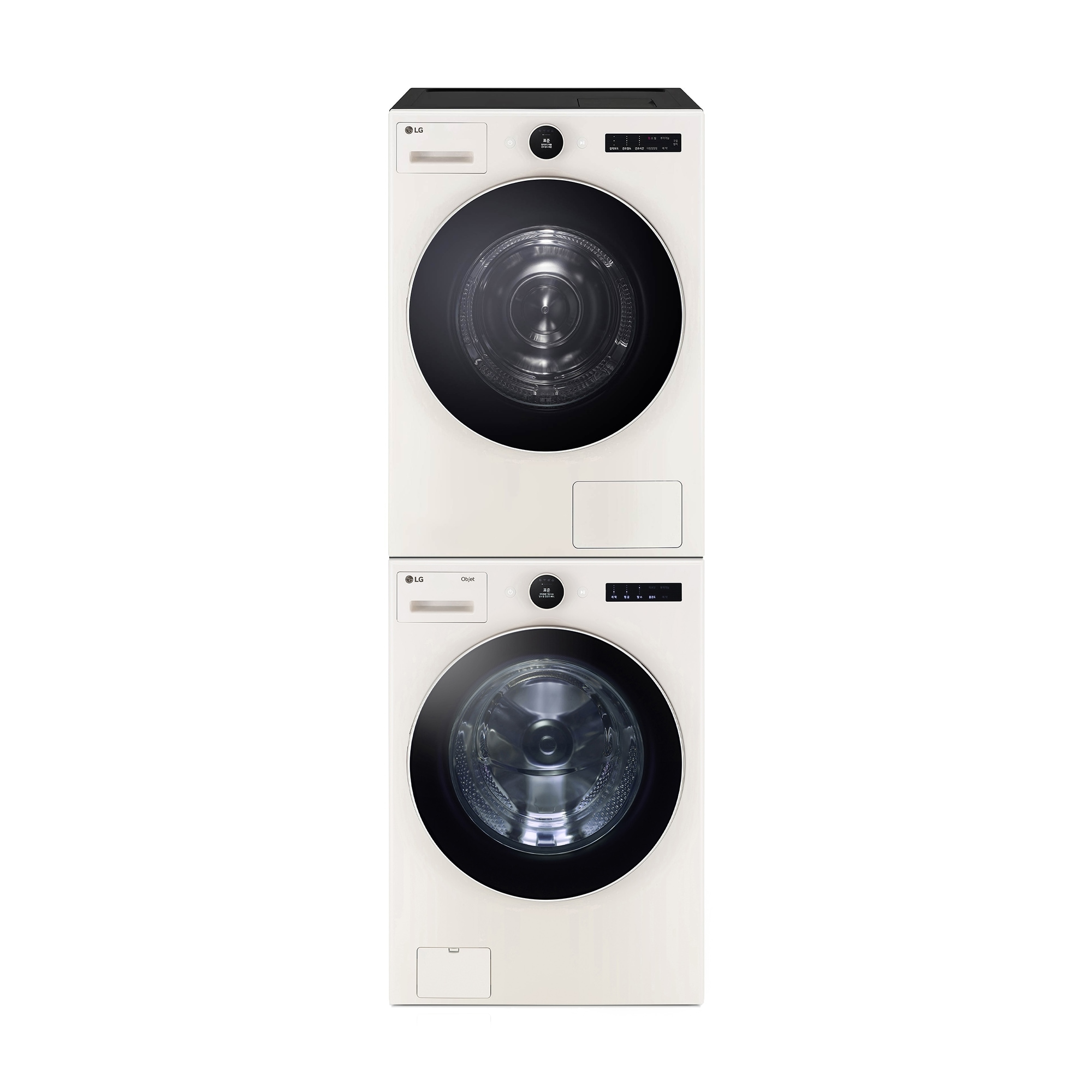 세탁기 LG 트롬 오브제컬렉션 + 건조기 + 스태킹키트 (KX24EN-22ES.AKOR) 줌이미지 1