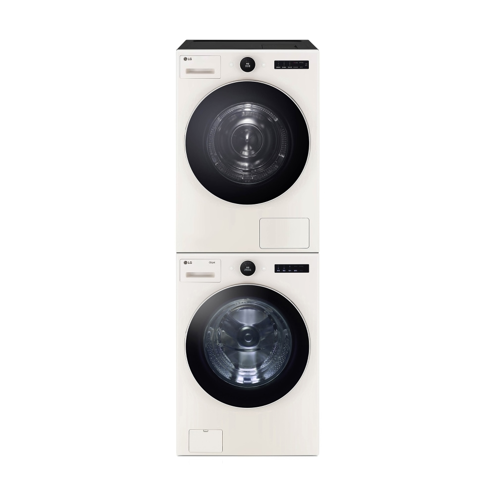 세탁기 LG 트롬 오브제컬렉션 + 건조기 + 스태킹키트 (KX24EN-22ES.AKOR) 메인이미지 0