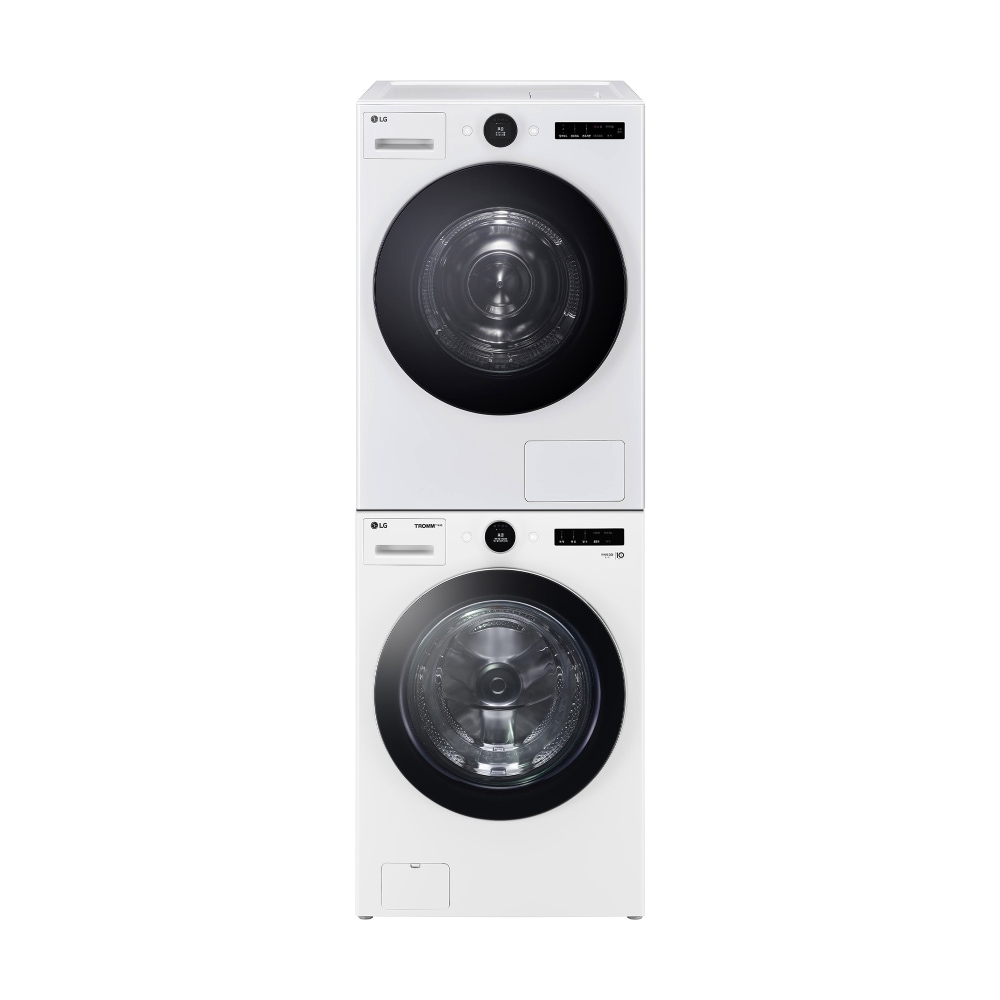 세탁기 LG 트롬 오브제컬렉션 + 건조기 + 스태킹키트 (KX23WN-22WS.AKOR) 메인이미지 0