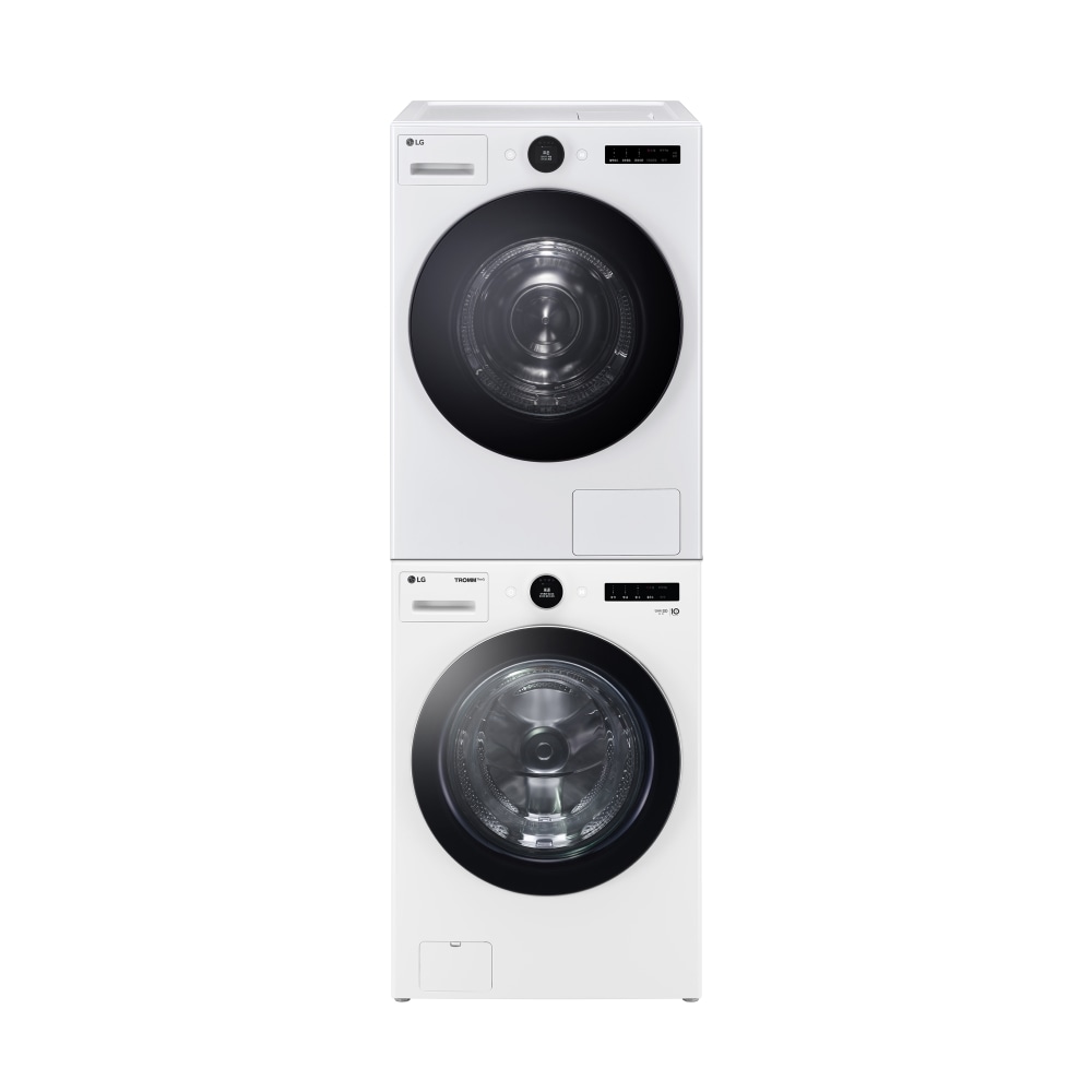 세탁기 LG 트롬 오브제컬렉션 + 건조기 + 스태킹키트 (KX24WS-22WS.AKOR) 메인이미지 0