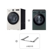 세탁기 LG 트롬 오브제컬렉션 + 건조기 + 스태킹키트 (KX25ER-20GN.AKOR2) 썸네일이미지 1