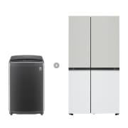 세탁기 LG 통돌이 세탁기 + LG 디오스 오브제컬렉션 베이직 냉장고 (R6M2-S84MG1.AKOR) 썸네일이미지 1