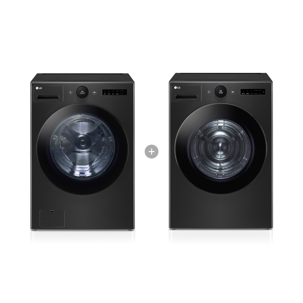 세탁기 LG 트롬 오브제컬렉션 세탁기 + 건조기 (FX24KN-20KN.AKOR) 메인이미지 0