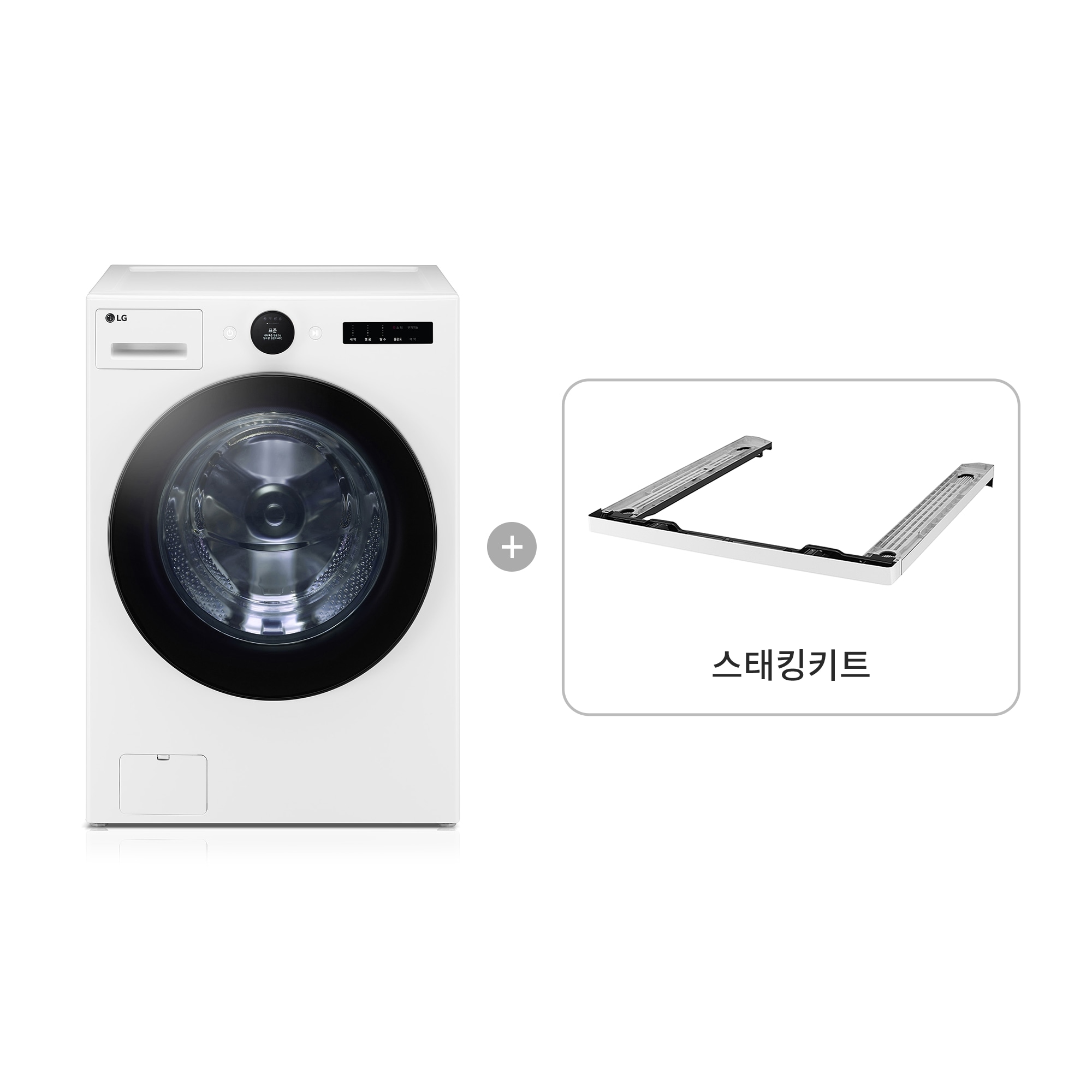 세탁기 LG 트롬 오브제컬렉션 세탁기 + 스태킹키트 (FX25WSQ-KW.AKOR2) 줌이미지 1
