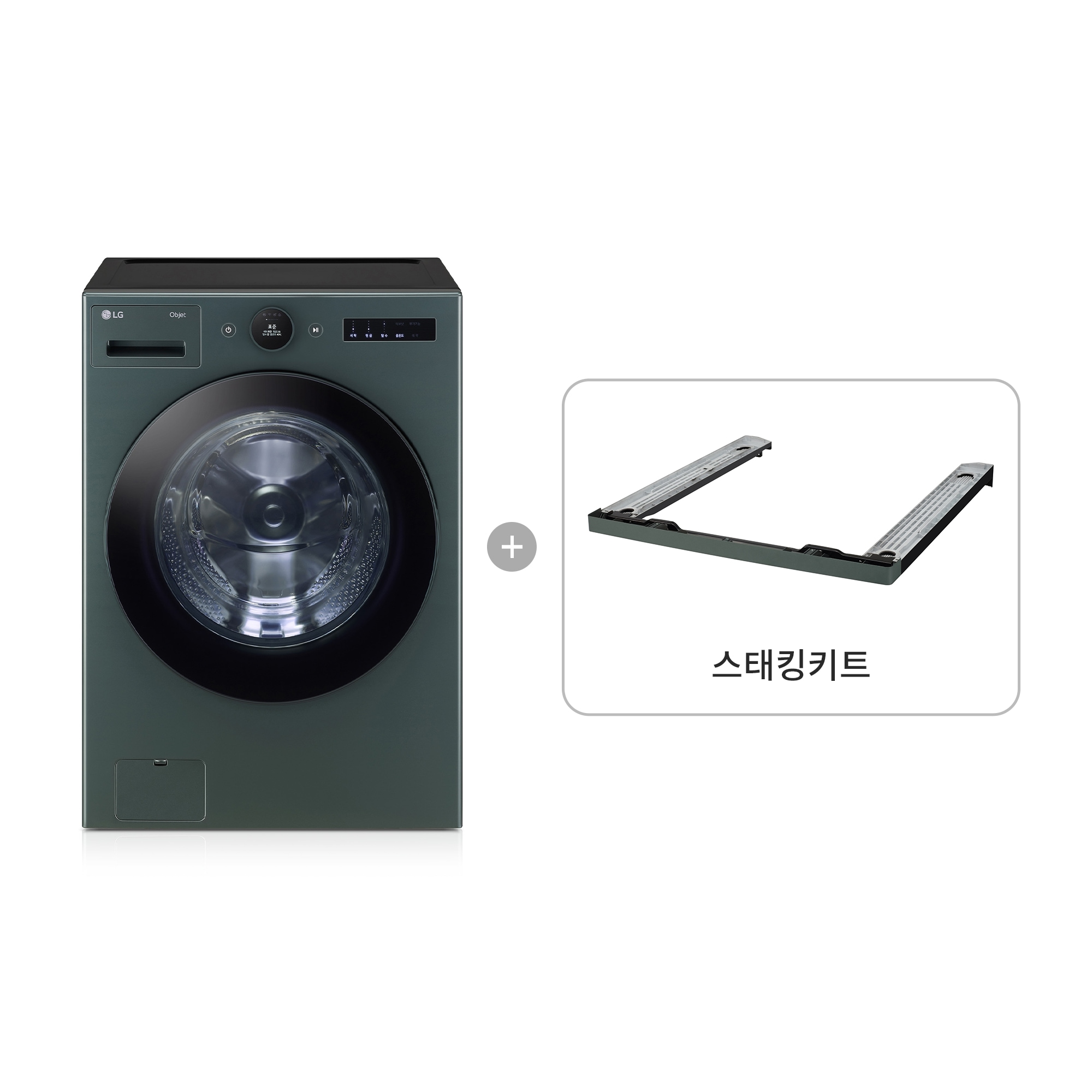 세탁기 LG 트롬 오브제컬렉션 세탁기 + 스태킹키트 (FX24GNG-KG.AKOR2) 줌이미지 1