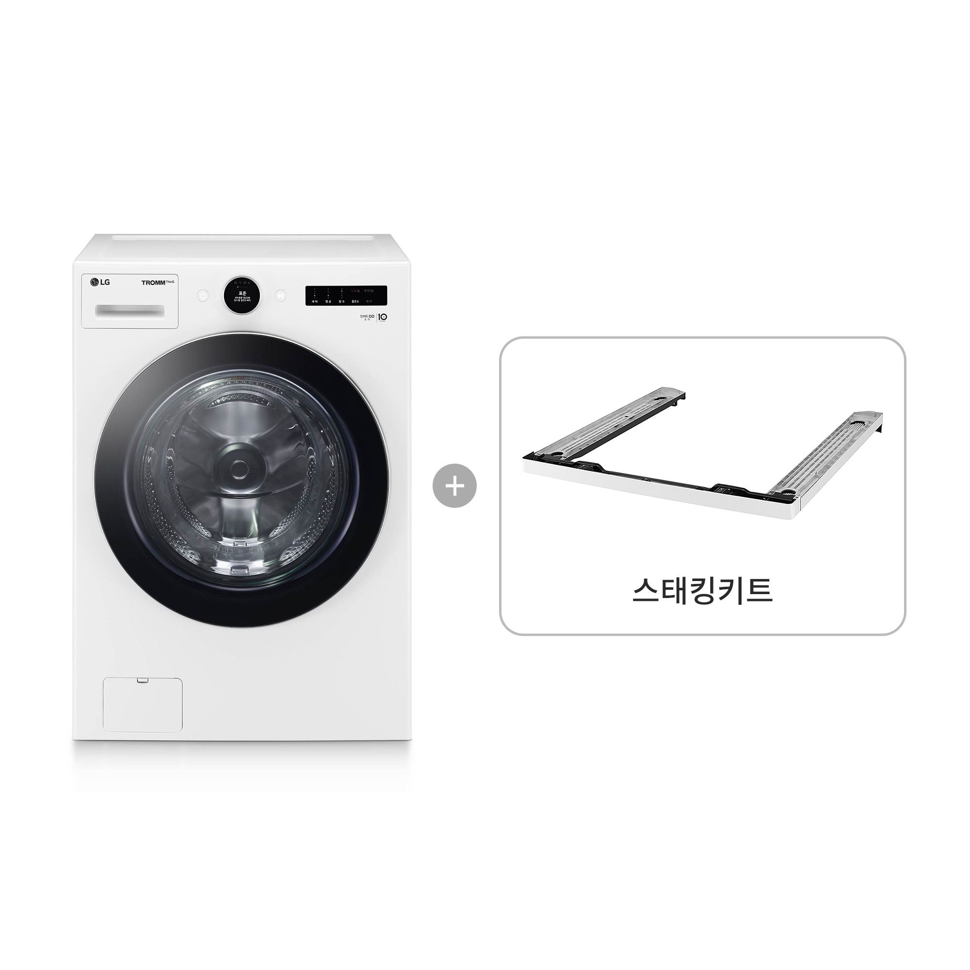 세탁기 LG 트롬 세탁기 + 스태킹키트 (FX24WS-KW.AKOR2) 줌이미지 1
