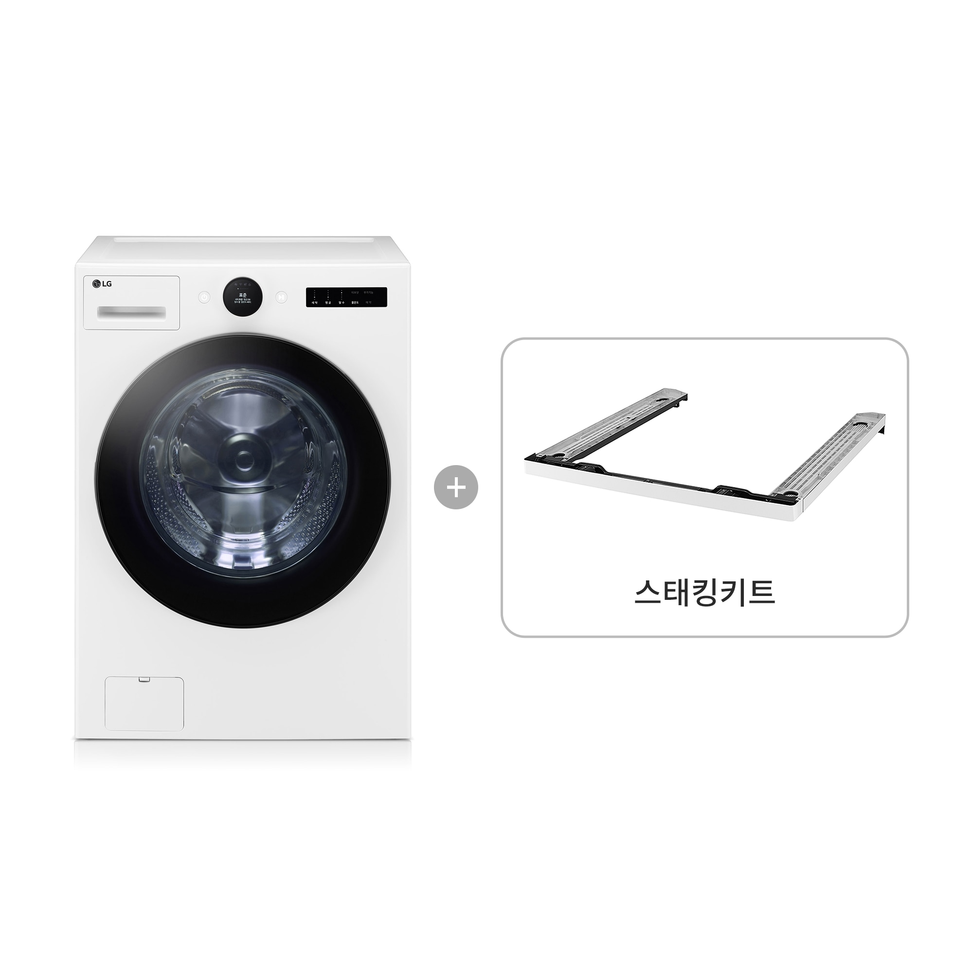 세탁기 LG 트롬 오브제컬렉션 세탁기 + 스태킹키트 (FX24WN-KW.AKOR2) 줌이미지 1