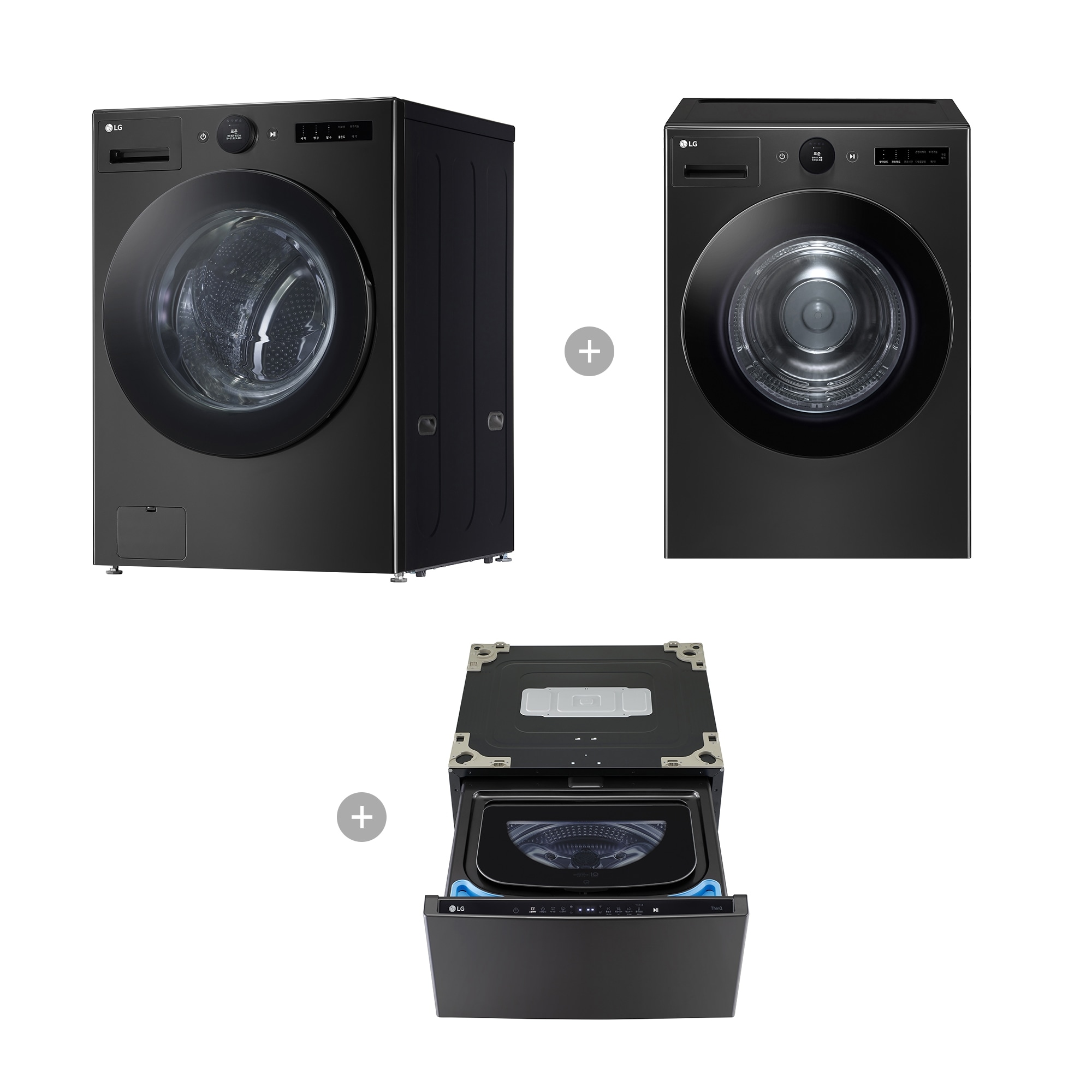 세탁기 LG 트롬 오브제컬렉션 세탁기 + 건조기 + 미니워시 (FX23KNX-2KN.AKOR2) 줌이미지 1