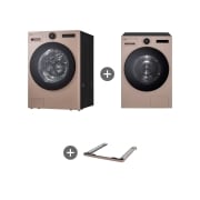 세탁기 LG 트롬 AI 오브제컬렉션 세탁기 + LG 트롬 AI 오브제컬렉션 건조기 + 스태킹키트 (KX25AF-5AS.AKOR) 썸네일이미지 2