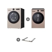 세탁기 LG 트롬 AI 오브제컬렉션 세탁기 + LG 트롬 AI 오브제컬렉션 건조기 + 스태킹키트 (KX25TF-5AS.AKOR) 썸네일이미지 2