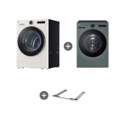 세탁기 LG 트롬 AI 오브제컬렉션 세탁기 + LG 트롬 AI 오브제컬렉션 건조기 + 스태킹키트 (KX25EFE-5GG.AKOR) 썸네일이미지 2